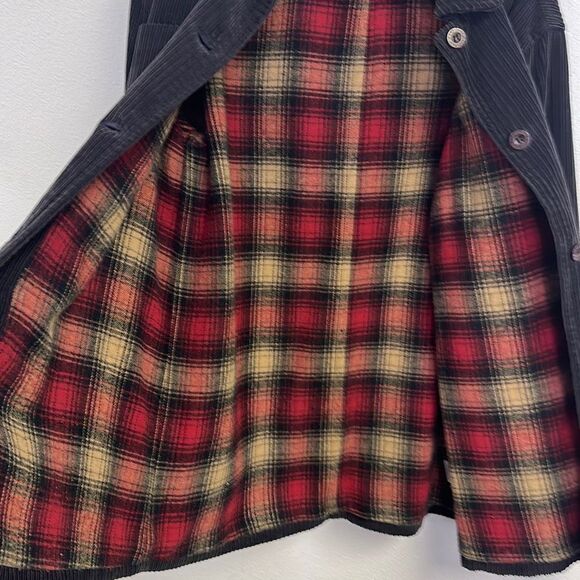 DKNY JEANS Men's Black Button-Up Corduroy‎ Long Sleeves Jacket Size S - Picture 7 of 9